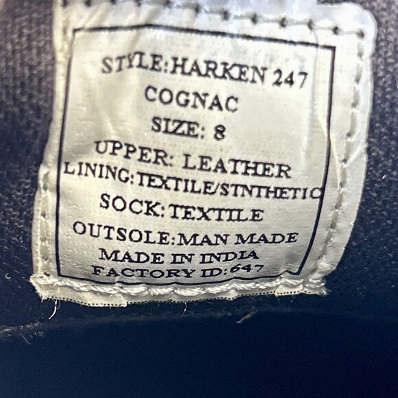 Steve Madden Chukka Boots Mens Size 8 Harken 247 Cognac Brown Ankle Leather - Picture 8 of 8